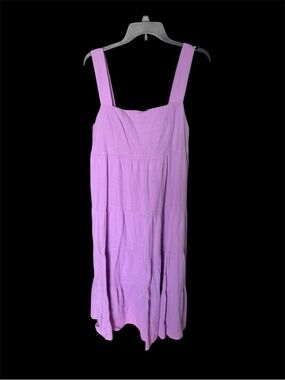 SO. Lilac Tiered Sundress Maxi with Wide Straps